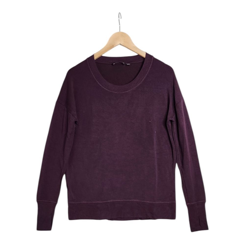 Athleta Crewneck Pullover Sweater size Small Maroon‎
